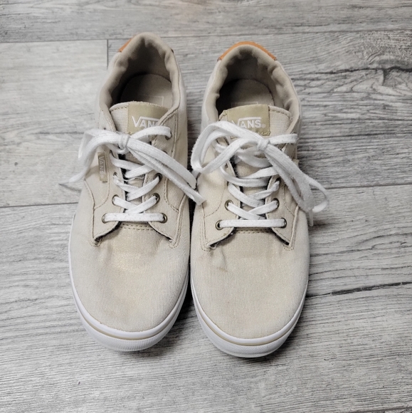 Vans Sz 8 Womens Tan Sneakers - Picture 2 of 9